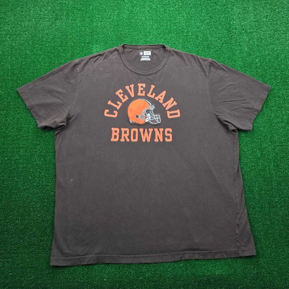 Cleveland Browns Tshirt Mens 2XL Brown NFL Football Sports Graphic Tee Logo
